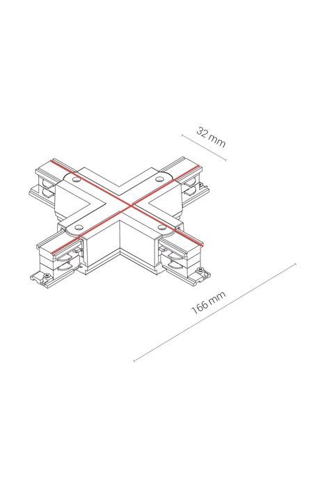 Елемент трекової системи Nowodvorski 8702 CTLS POWER X CONNECTOR BLACK CN