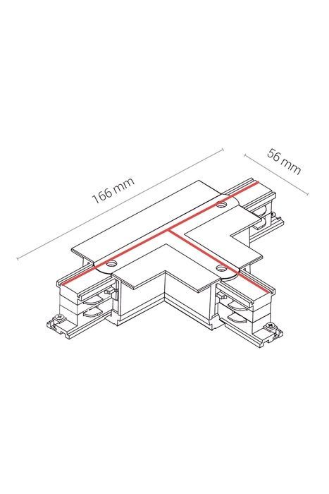 Елемент трекової системи Nowodvorski 8248 CTLS RECESSED POWER T CONNECTOR LEFT 1 (T-L1) BLACK CN