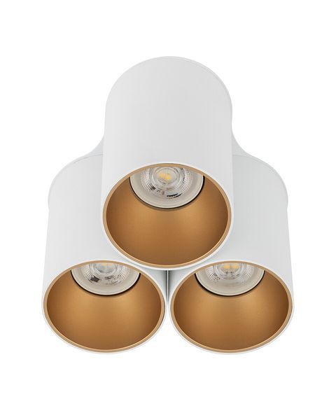 Точковий накладний світильник Nowodvorski 7666 EYE TONE III WHITE/GOLD PL